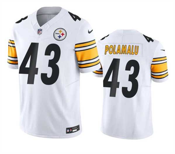 Men & Women & Youth Pittsburgh Steelers #43 Troy Polamalu White 2023 F.U.S.E. Vapor Untouchable Color Rish Limited Jersey